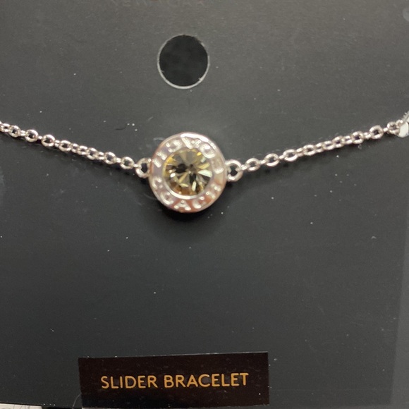 Coach slider bracelet silver tone with rhinestone NWT! - Picture 5 of 12